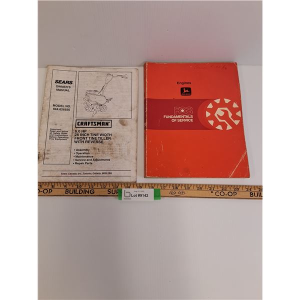 John Deere Fundamentals of Service Book & Sears Craftsman Tiller Manual
