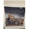 Image 1 : Vintage Ghostrider Banner Picture - Easy Rider Movie - 45" x 45"