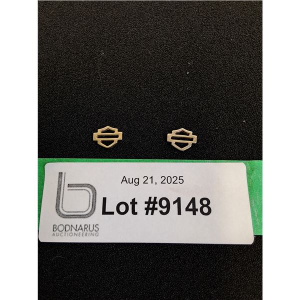 ^ Harley Davidson Sterling Silver Women's Stud Earrings