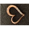 Image 4 : ^ 10K Rose Gold & Diamond Heart Necklace Pendant w/Case
