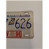 Image 3 : British Columbia Motorcycle License Plate - 1994 Sticker