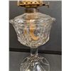 Image 3 : Antique Queen Anne No.2 Style Kerosene/Oil Lamp w/Hurricane Shade - 18" Tall x 5.5 Wide