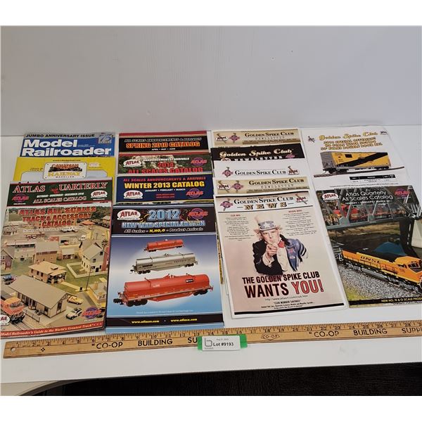 (12) Model Train Magazines - Various