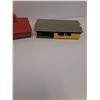 Image 5 : (4) Model Train Village Buildings: Pizza Hut, Esso, Toys & Hobbies, and House