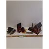 Image 1 : (3) Model Train Village Buildings & CN Rail Caboose Train Car in Box