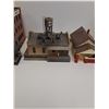 Image 3 : (4) Model Train Village Buildings:  Coop, Craig Feed Mill, House, Metal Works