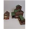 Image 4 : (4) Model Train Village Buildings:  Coop, Craig Feed Mill, House, Metal Works