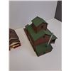 Image 5 : (4) Model Train Village Buildings:  Coop, Craig Feed Mill, House, Metal Works