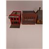 Image 2 : (4) Model Train Village Buildings: Dentist, Hardware, Train Station, Corner Store