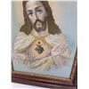 Image 3 : # Religious Scared Heart of Jesus Picture in Wood Frame - 21" x 25"