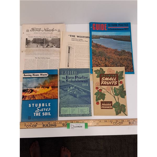 (6) Farming Practice Guides & Ford News Booklet