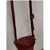 Image 7 : 6S Genuine Leather Red Purse - 14" x 10" Size Satchel w/Adjustable Strap