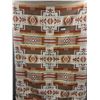 Image 1 : Pendleton Wool Blanket "Beaver State" Pattern Design - 60" x 72"
