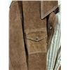 Image 3 : #Velasco Men's Brown Suede Snap Jacket - Approx Size XL