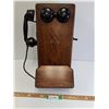 Image 1 : Antique Northern Electric Wall Telephone - 20" x 9" x 9"
