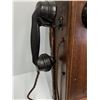 Image 2 : Antique Northern Electric Wall Telephone - 20" x 9" x 9"
