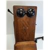 Image 5 : Antique Northern Electric Wall Telephone - 20" x 9" x 9"