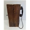 Image 6 : Antique Northern Electric Wall Telephone - 20" x 9" x 9"