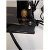 Image 3 : Vintage Portable Singer Sewing Machine - Model 221-1 w/ Case & Accessories - Powers On, As Is