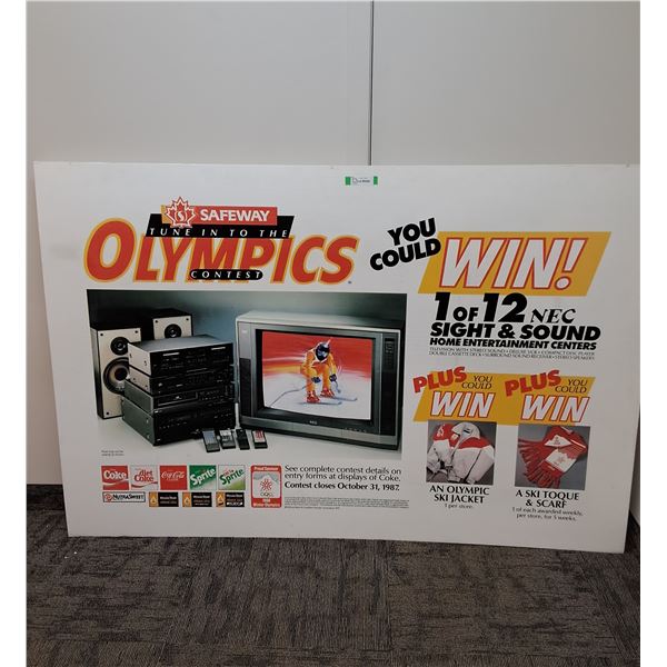 # Olympics Safeway & Coca Cola Advertisement Print Cut-out  - 72" x 48" - CANNOT SHIP