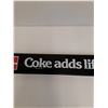 Image 3 : Coca Cola Cooler Metal Advertising Bracket - 32" x 3.5" - Black  -  PICK UP