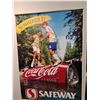 Image 3 : (2) Retro Coca Cola Safeway Posters - 42" x 58"  -  PICK UP