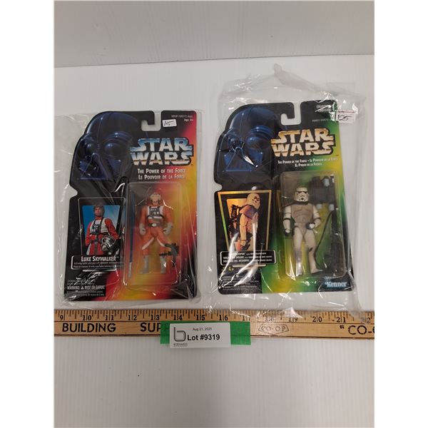 (2) Star Wars Figurines: Luke Skywalker & Sandtrooper