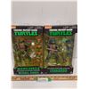 Image 1 : (2) Teenage Mutant Ninja Turtles Figurines: Michelangelo & Leonardo