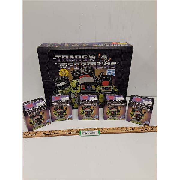 Transformers Wave 3 Action Vinyls Figurines - (5) Sealed Figurines w/ Case
