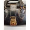 Image 6 : Vintage Schell Brand Leather Doctors Carrying Case Bag - 19" x 9" x 9" - Some Wear as PIctured