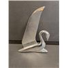 Image 2 : Packard Swan 1940-50's Metal Vehicle Hood Ornament - 5" x 7"