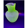 Image 2 : Vintage Uranium Glass Frigidaire Iced Tea Serving Pitcher - 8" x 5.5"