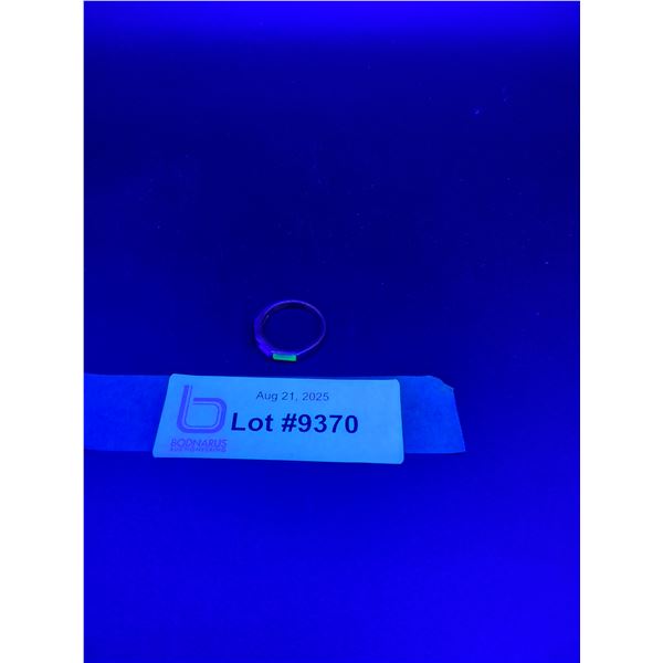 Vintage Avon Ladies Uranium Jeweled Glass Ring w/ Multi Colored Glass Jewels  - Size 8.5 - Some Wear