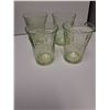Image 5 : (4) Vintage Hazel Atlas Uranium Glass Cups - 4" Tall