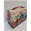 Image 2 : Vintage Roy Rogers "Chow Wagon" Metal Lunch Box - 9" x 6" x 4.5"