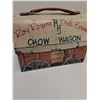 Image 4 : Vintage Roy Rogers "Chow Wagon" Metal Lunch Box - 9" x 6" x 4.5"