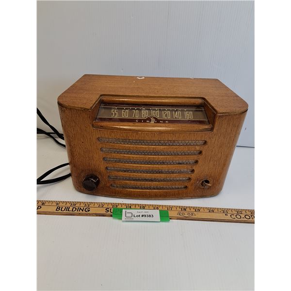 Viking Vintage Tube Radio - As Is  - 12" x7" x 6"