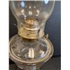 Image 3 : Vintage Glass Kerosene/Oil Lamp - w/Hurricane Shade - White Star Brand - 19" Tall - Missing Wick