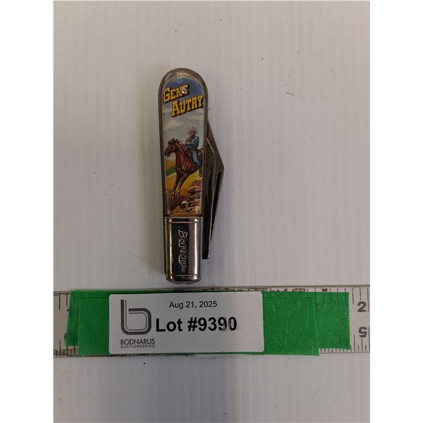 Gene Autry/Barlow Pocket Knife 6.25" Long