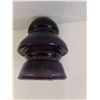 Image 3 : Purple Glass Insulator 4.5" Tall