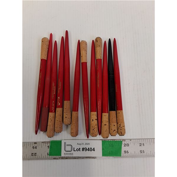 (12) German Wooden Koh-I-Noor Drafting Pen Holders