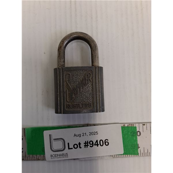 Vintage Slaymaker Padlock 2.75"- No Key