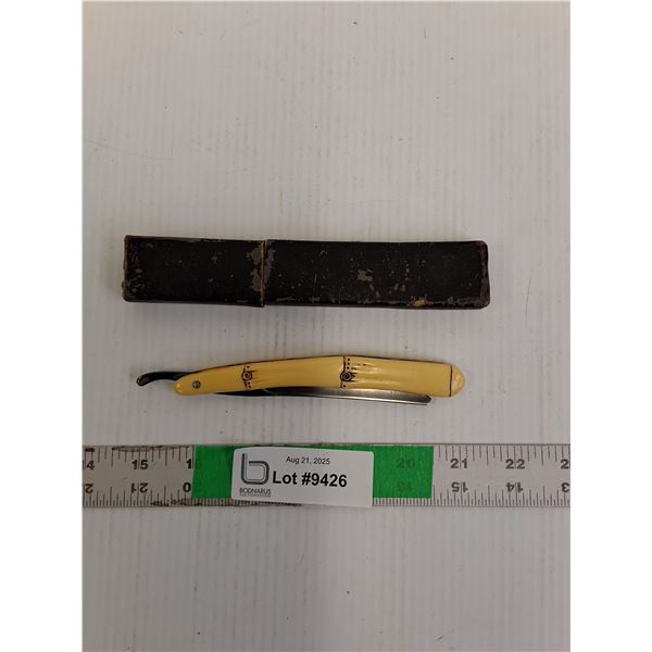 Vintage Straight Razor 9.5" Long with Case