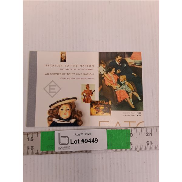 Book of 1994 Uncirculated Eaton Commemorative Canadian Stamps