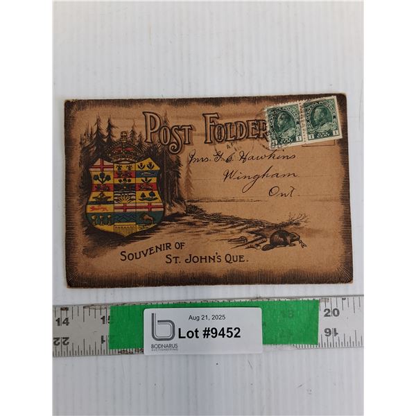 St. John's Souvenir Post Folder