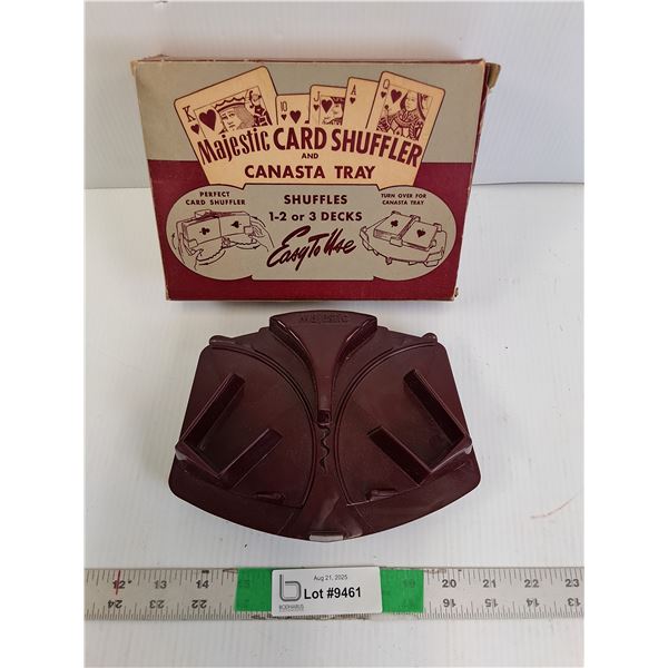 Majestic Card Shuffler & Canasta Tray