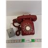 Image 1 : Red Northern Electric Landline Phone- Untested