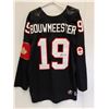 Image 2 : Jay Bouwmeester #19 Autographed Jersey- XL with Certificate of Authenticity