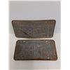 Image 2 : (2) 1970 Saskatchewan License Plates