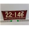 Image 1 : Saskatchewan 1938 License Plate